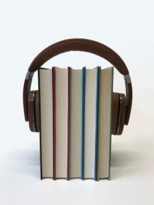 headphones-on-books
